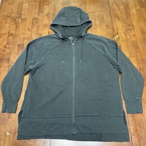 Nike Dri-FIT Women's Full-Zip Training Hoodie Black Size XL CD8799-010